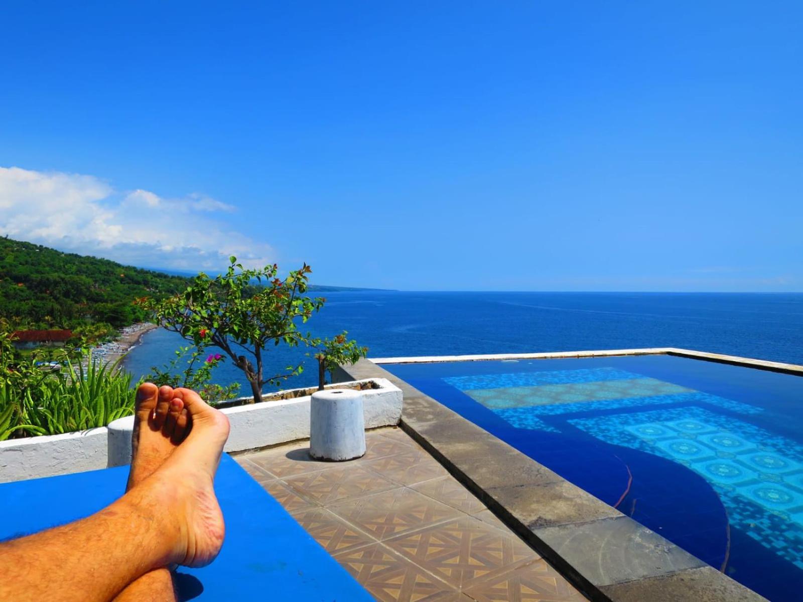 Waenis Sunset View Hotel&Restaurant, Amed, Bali Buitenkant foto